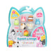 Pack de 8 Squish-a-longs par Original Squishmallows - série 1, Style 2 - (8) Mini-Squish de 2,5 cm avec 2 Accessoires, Bague et Guide du collectionneur - pour Collectionner, échanger et Jouer