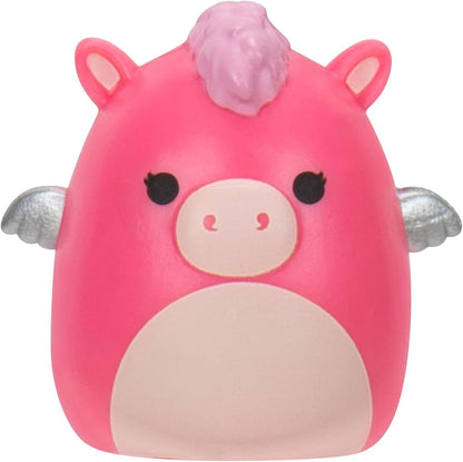 Pack de 8 Squish-a-longs par Original Squishmallows - série 1, Style 2 - (8) Mini-Squish de 2,5 cm avec 2 Accessoires, Bague et Guide du collectionneur - pour Collectionner, échanger et Jouer