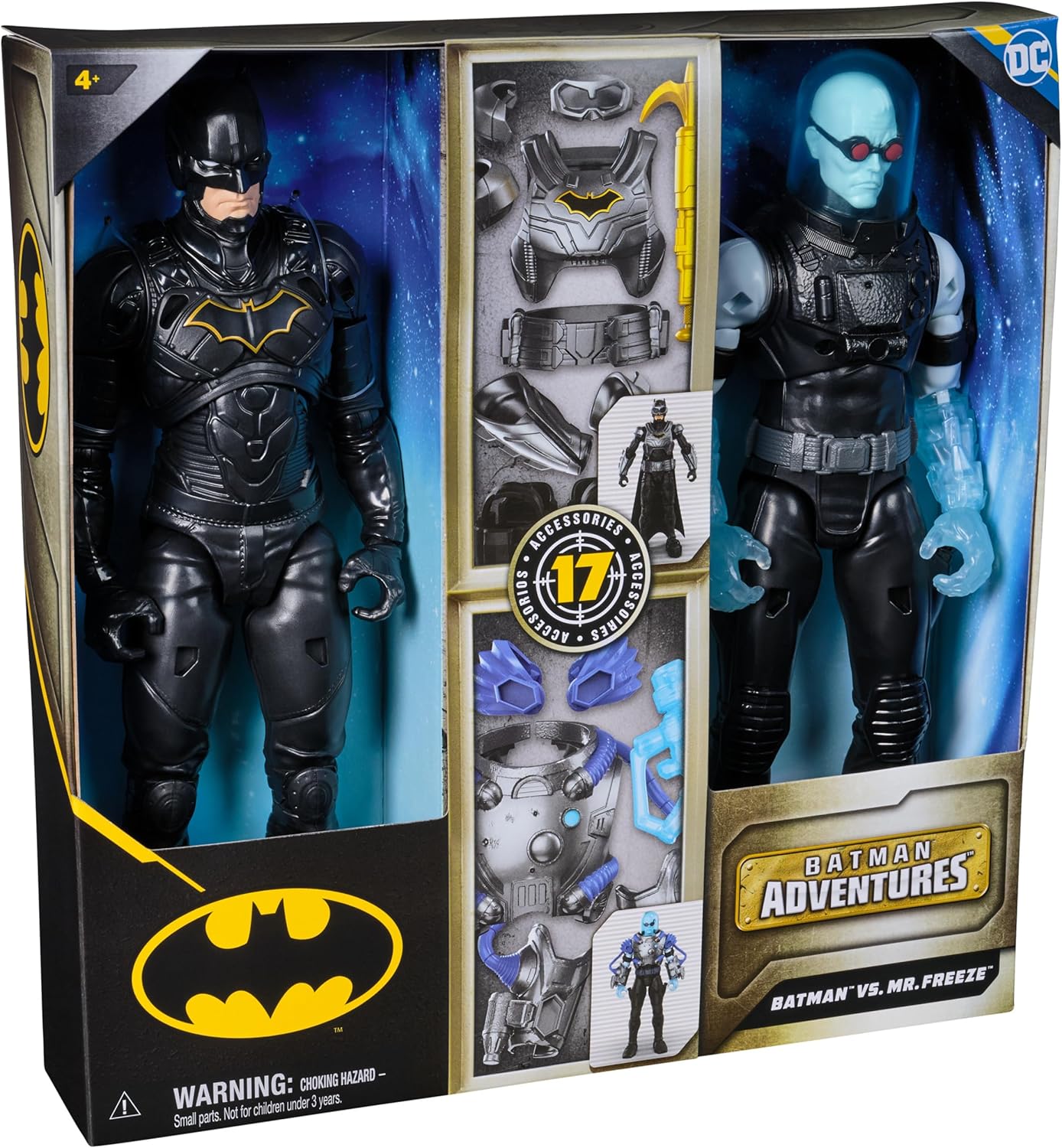 DC Comics Batman Adventures Battle Pack – Batman Vs. Mr. Freeze Action Figure Set, Kids’ Toys for Boys Aged 3 and Up