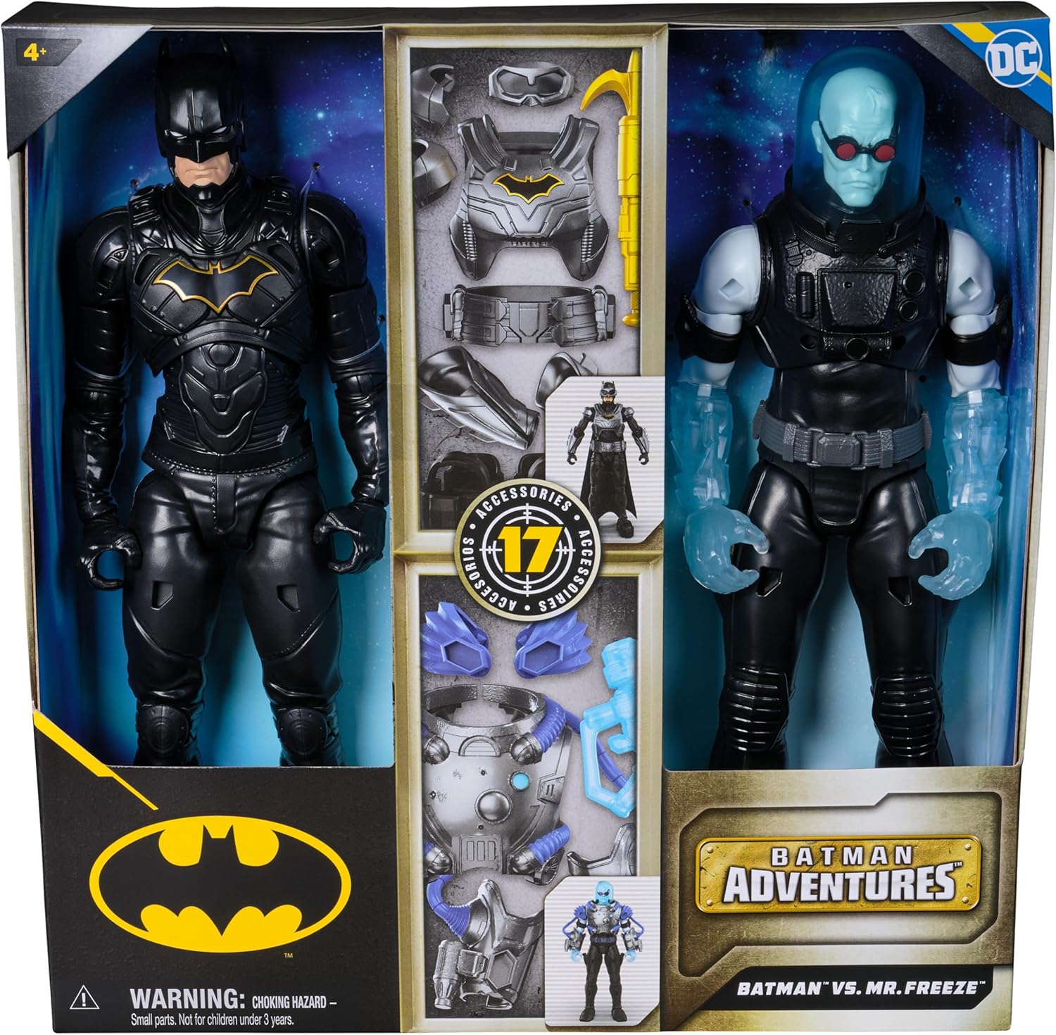 DC Comics Batman Adventures Battle Pack – Batman Vs. Mr. Freeze Action Figure Set, Kids’ Toys for Boys Aged 3 and Up