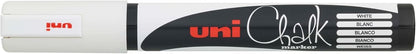 `Uni - Chalk Marker Pwe-5M, Set Of 4 Markers - Blue, Green, Red & White (401577)`