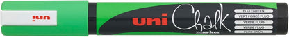 `Uni - Chalk Marker Pwe-5M, Set Of 4 Markers - Blue, Green, Red & White (401577)`
