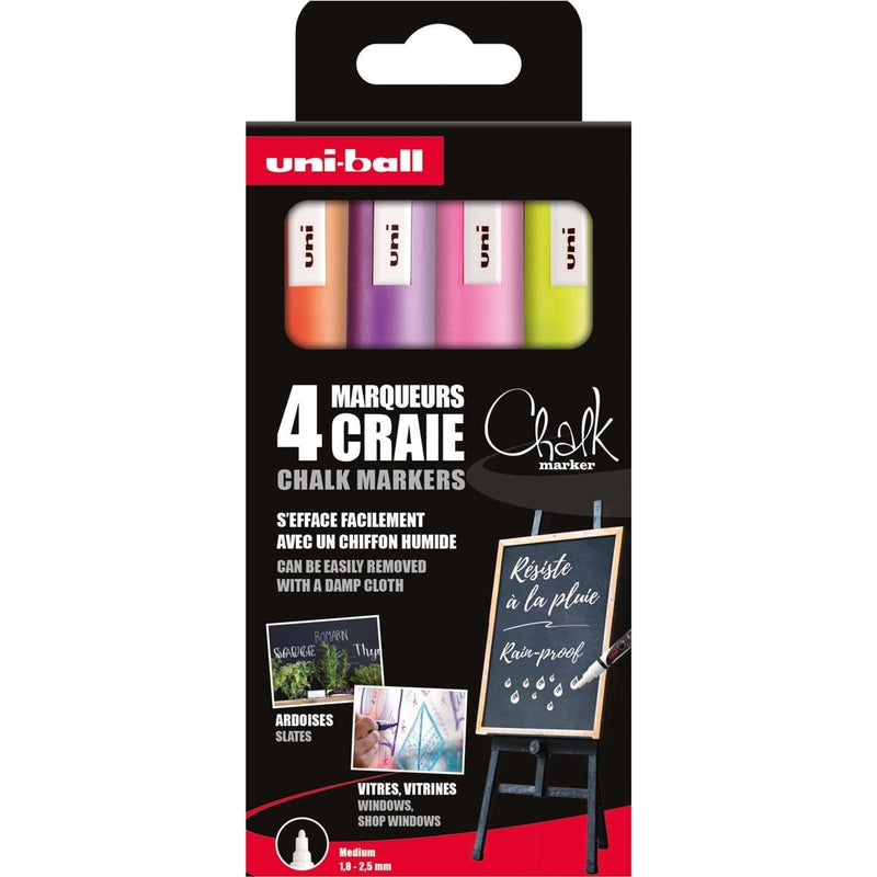 uni-ball Chalk Marker Pen Set of 4