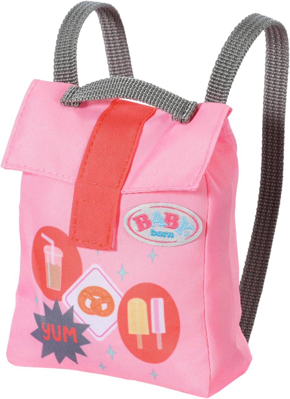 BABY born Snack Shop Outfit, Verkäufer-Outfit mit Cap, Schuhen und Rucksack für 43cm Puppen, 835944 Zapf Creation