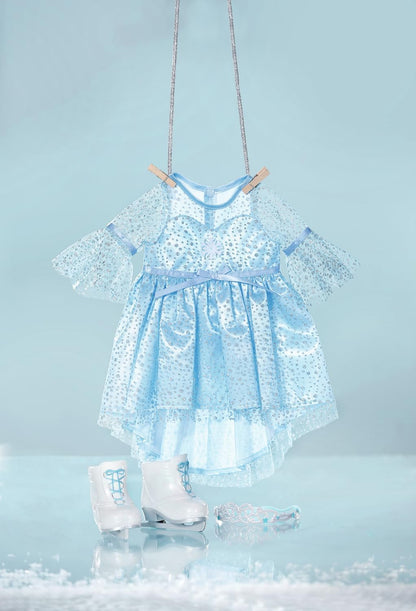 BABY born Princess on Ice 836095 - Princess Dress with Matching Ice Skates and Tiara for 43cm Dolls - Suitable for Children from 3 Years Old