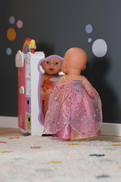 BABY born Rainbow Dress, Doll Dress with Wings and Glitter for 43cm Dolls, For Children Aged 3+, 836132 Zapf Creation