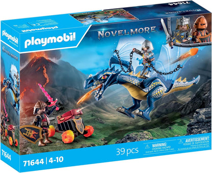 PLAYMOBIL Novelmore 71644 Drache im Gefecht, inklusive eines beweglichen Drachens, Zwei Rittern und Zubehör für epische Abenteuer, actionreiches Spielzeug für Kinder ab 4 Jahren