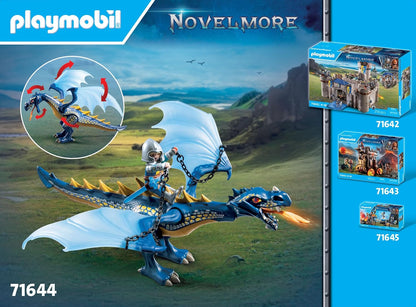 PLAYMOBIL Novelmore 71644 Drache im Gefecht, inklusive eines beweglichen Drachens, Zwei Rittern und Zubehör für epische Abenteuer, actionreiches Spielzeug für Kinder ab 4 Jahren
