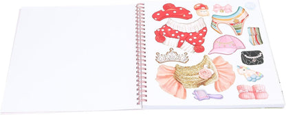 Depesche TOPModel Create Your Kitty 13038 Colouring Book with 47 Pages for Designing Cat Motifs Includes 5 Sticker Sheets