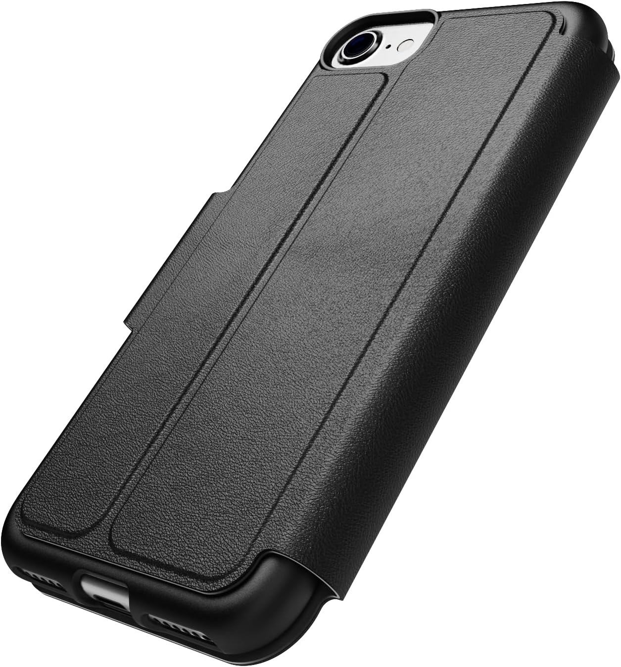 Tech 21 EvoLite Wallet case for iPhone SE (2022)/(2020)/8/7-3 card slot wallet, Black