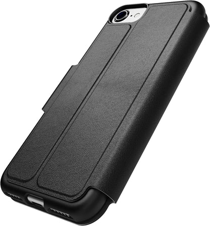 Tech 21 EvoLite Wallet case for iPhone SE (2022)/(2020)/8/7-3 card slot wallet, Black