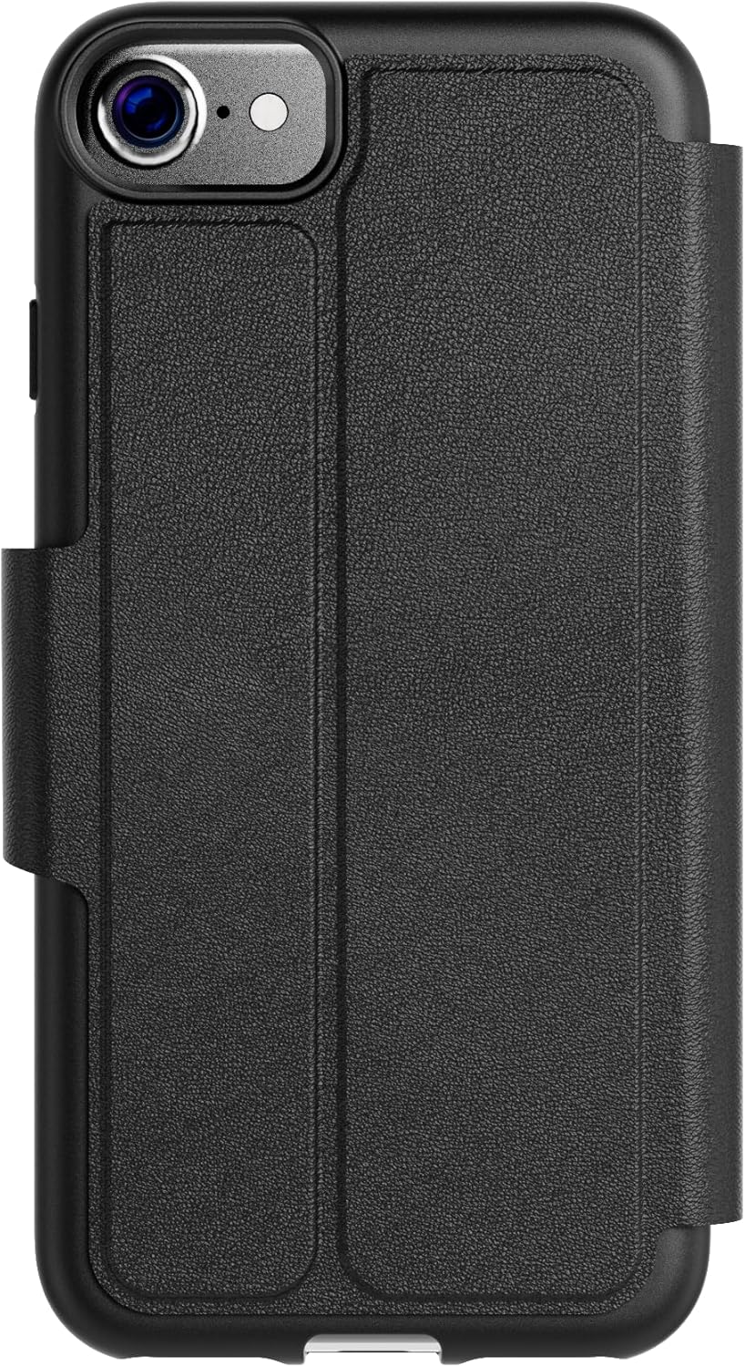 Tech 21 EvoLite Wallet case for iPhone SE (2022)/(2020)/8/7-3 card slot wallet, Black