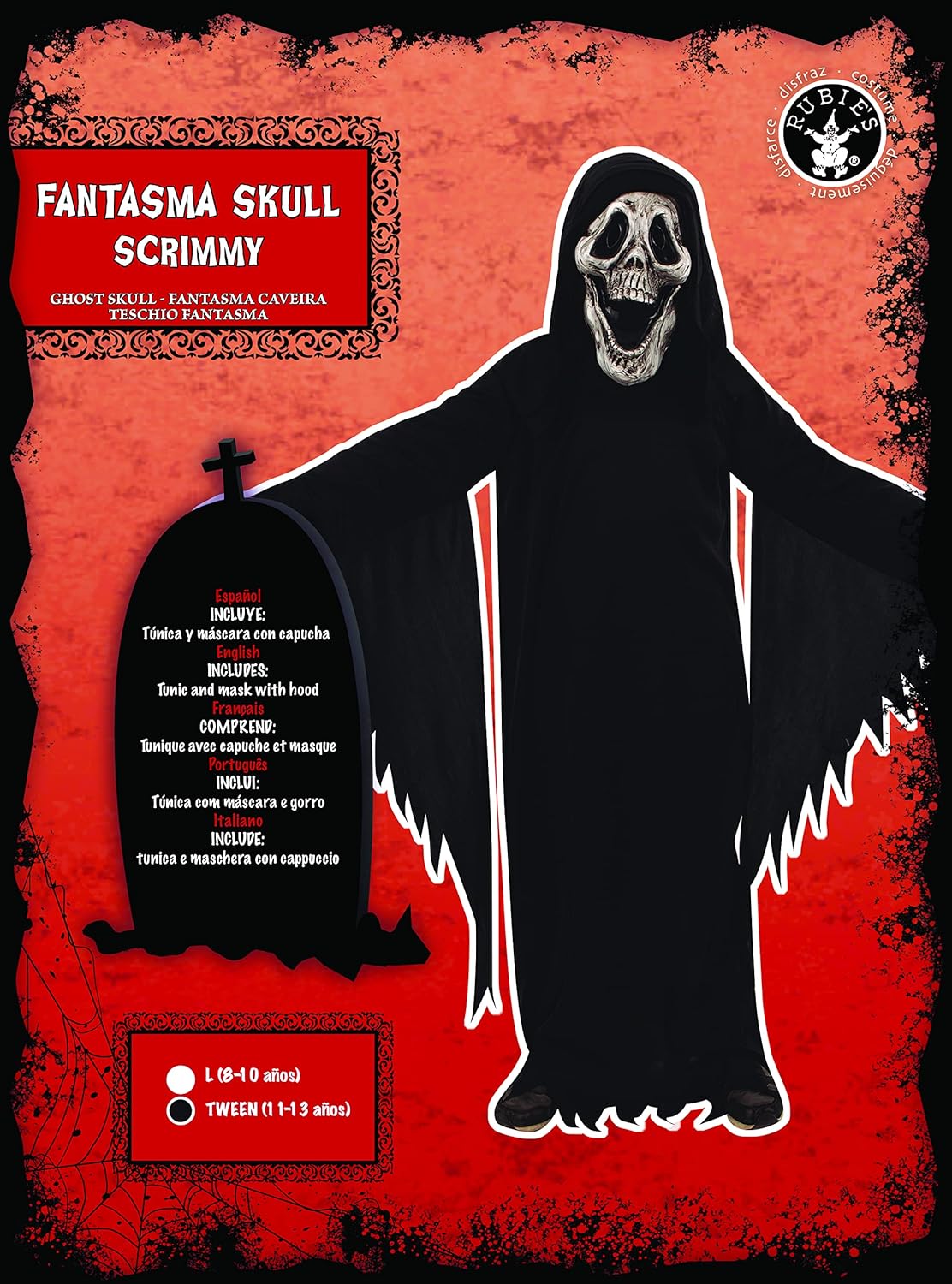 Haunted House Haunted House - Skull Inf Ghost Costume (Rubies
