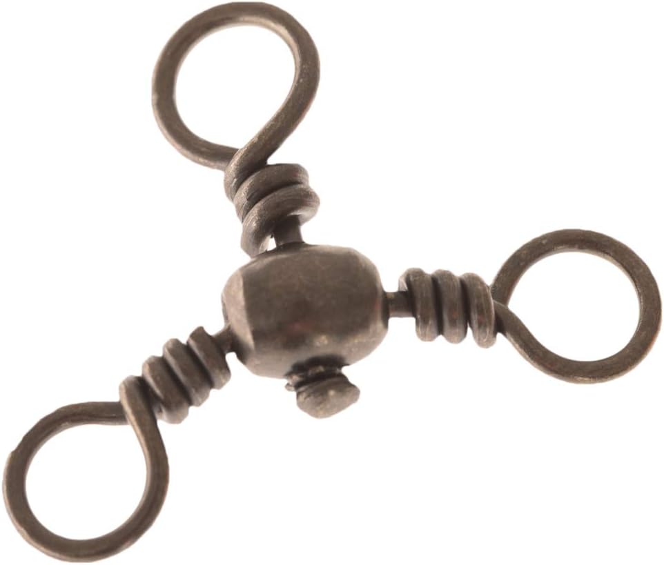 Mustad Mustad MA024-BN (77700) Three Way Cross Barrel Swivel sz1/0 10x6pk
