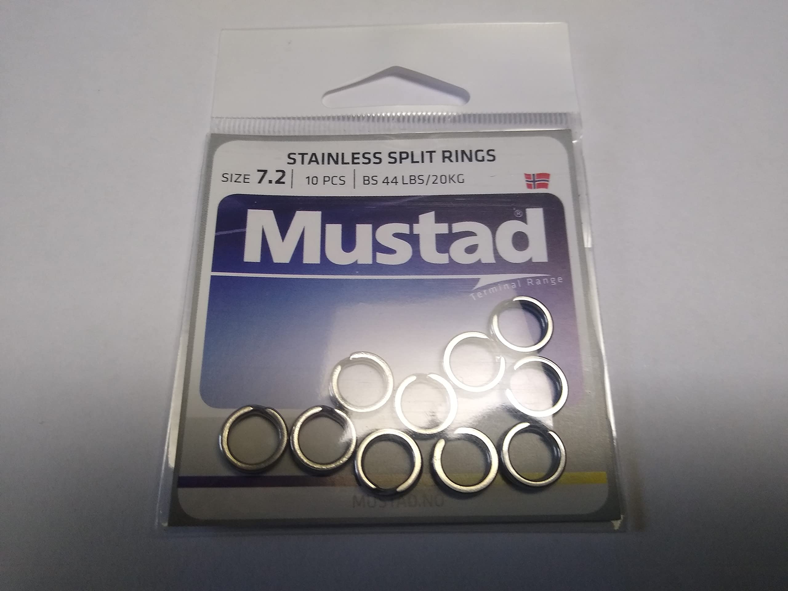 Mustad Mustad MA033-SS Round Split Ring 7.2mm 10x10pck