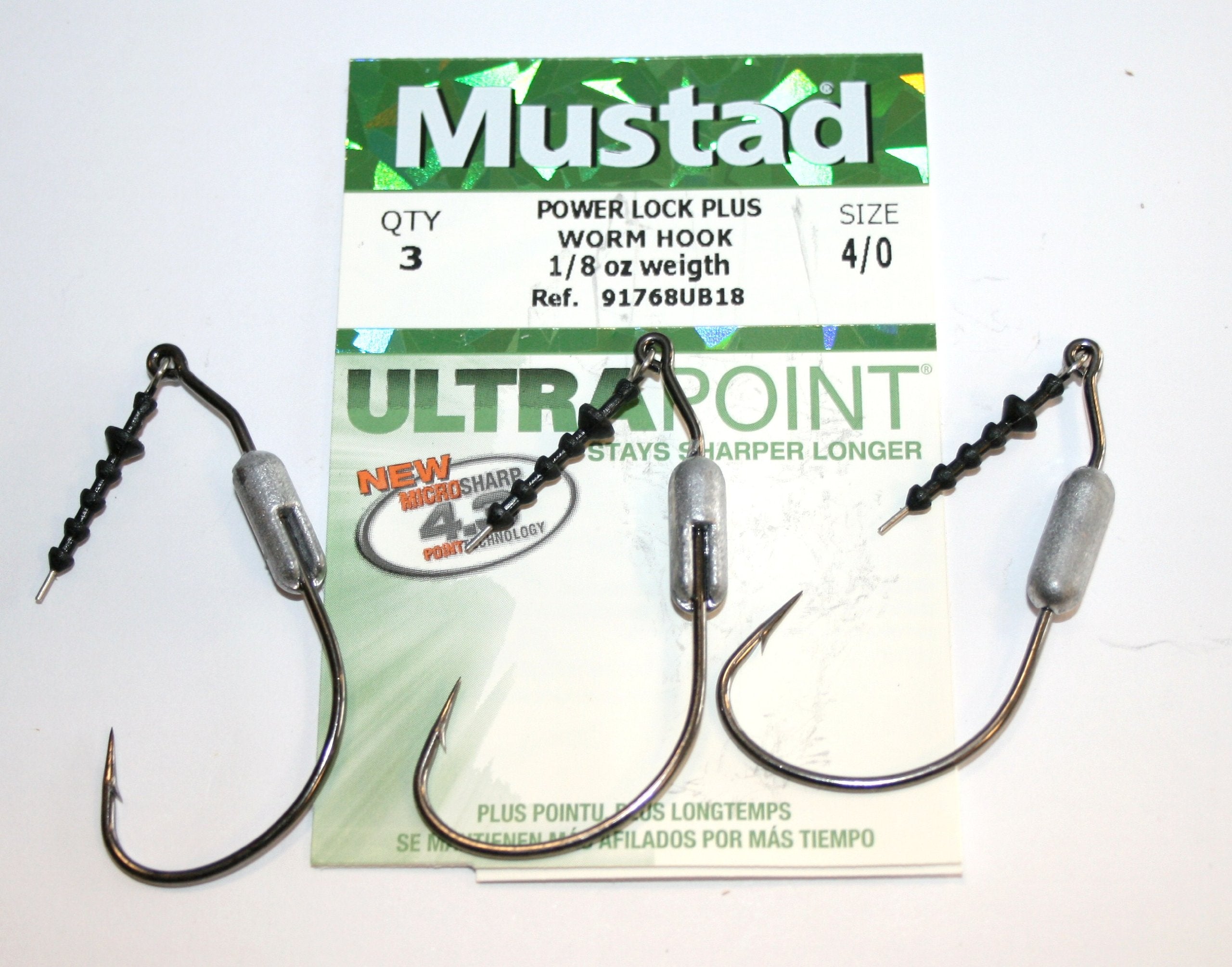 Mustad Mustad 91768UB18-4/0 Power Lock Plus 10x3pk