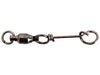 Mustad Mustad Ultrapoint Ball Bearing Swivel with  Fastach Clip Sz1.2 10x8pk