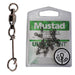 Mustad Mustad Ultrapoint Ball Bearing Swivel with  Fastach Clip Sz4.5 10x6pk
