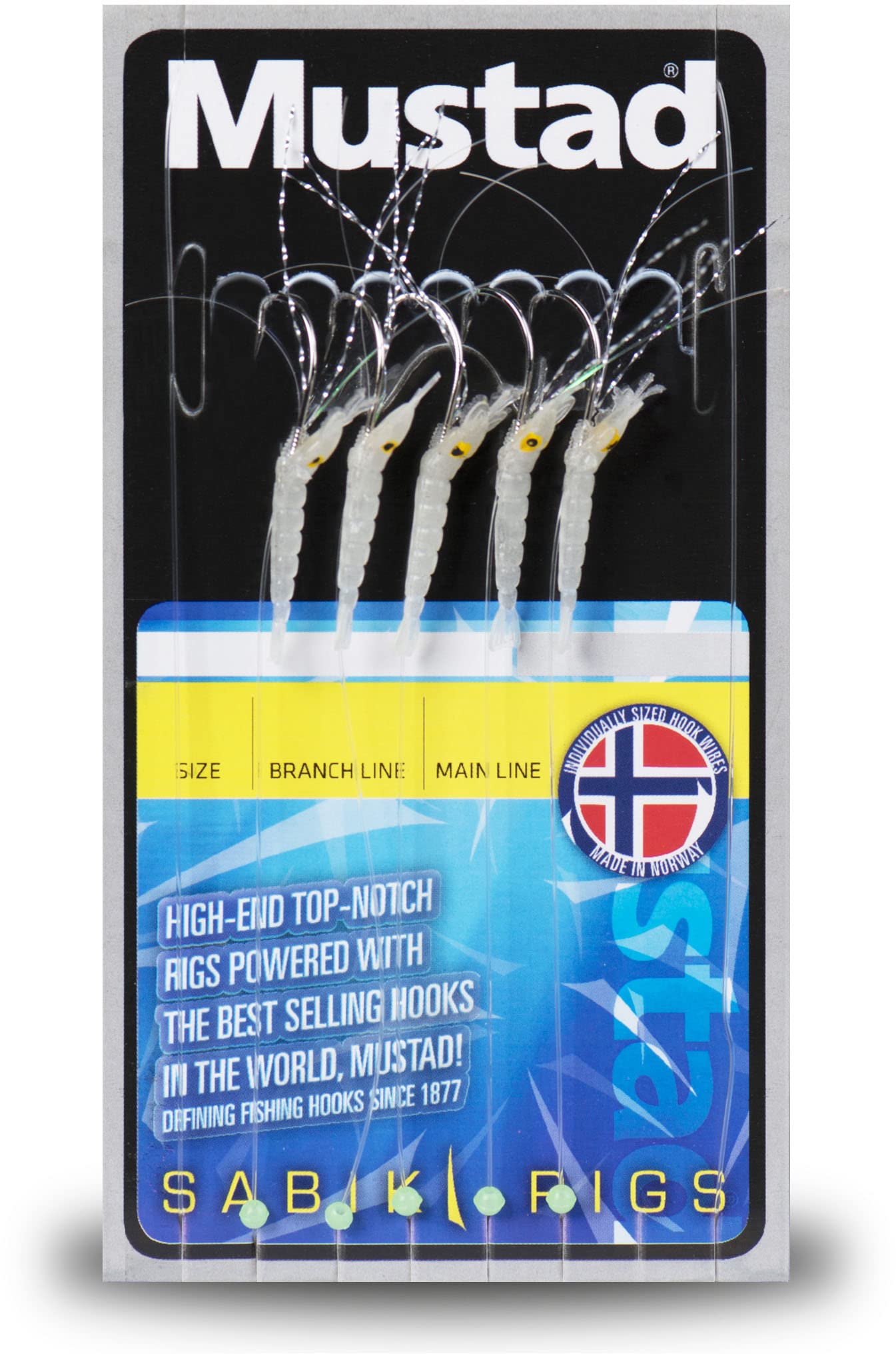 Mustad Mustad Mini Shrimp Green Glow H6 ML20lb