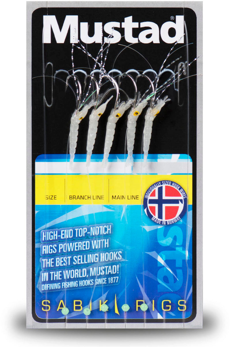 Mustad Mustad Mini Shrimp Green Glow H6 ML20lb
