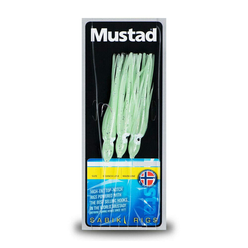 Mustad Mustad Green Glow Squid Rig H6/0 ML60lb