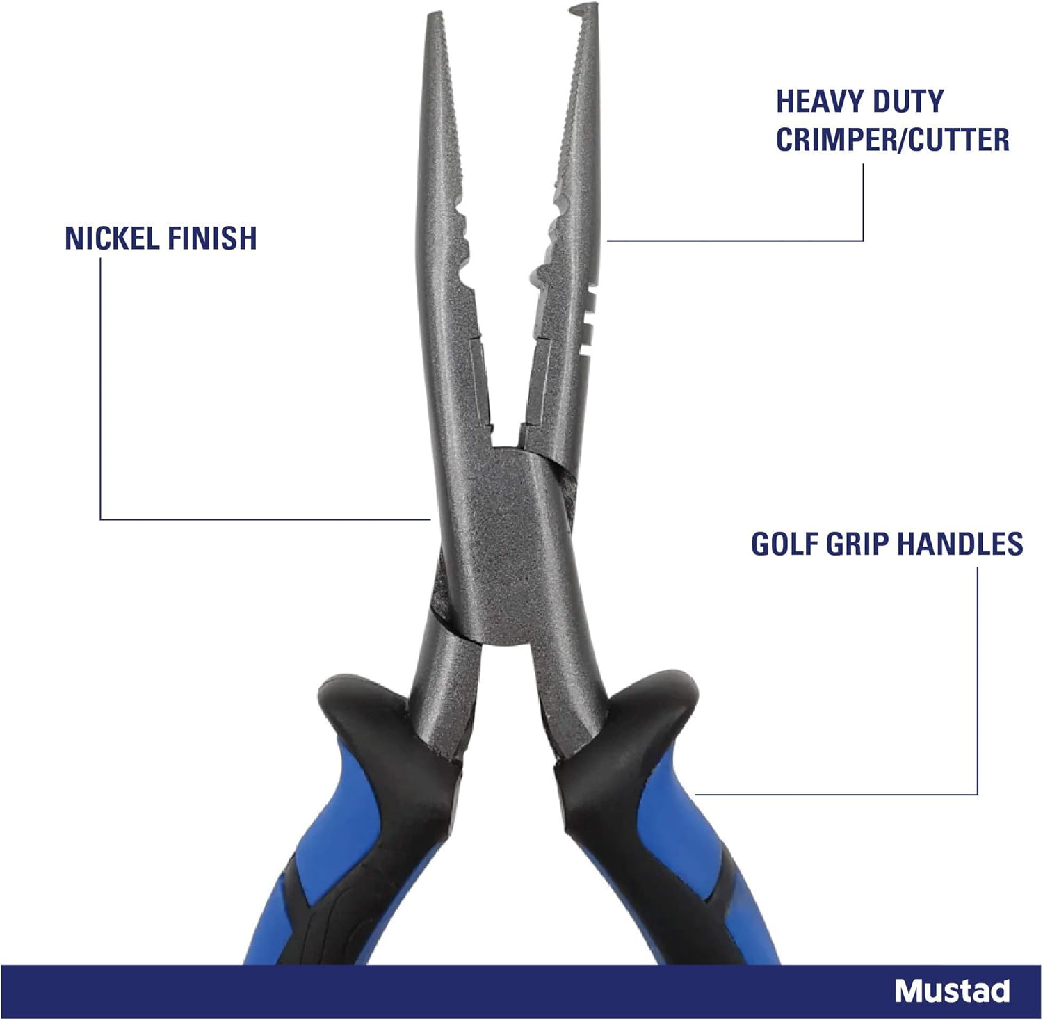 7`` Large Split Ring Plier Blue