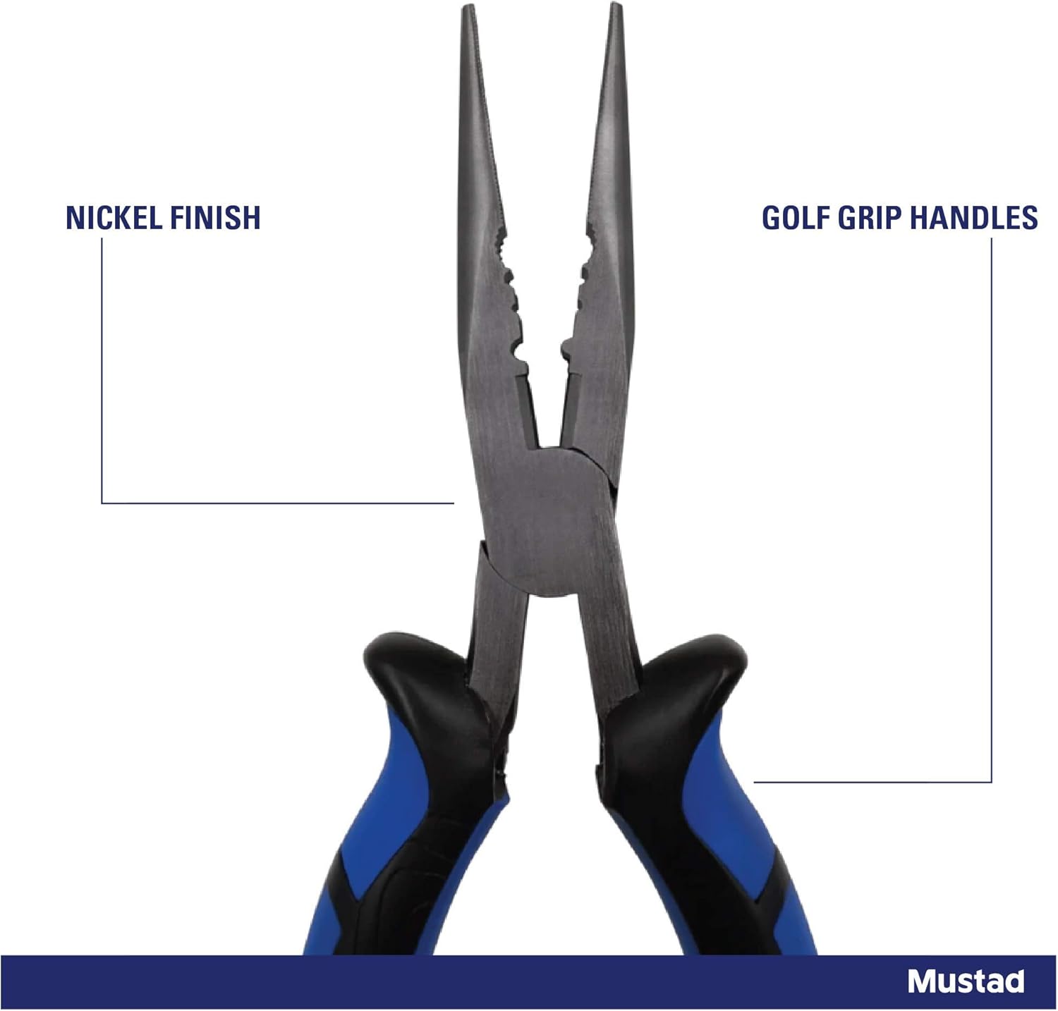 8`` Straight Nose Plier Blue