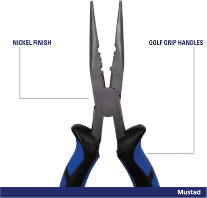 8`` Straight Nose Plier Blue