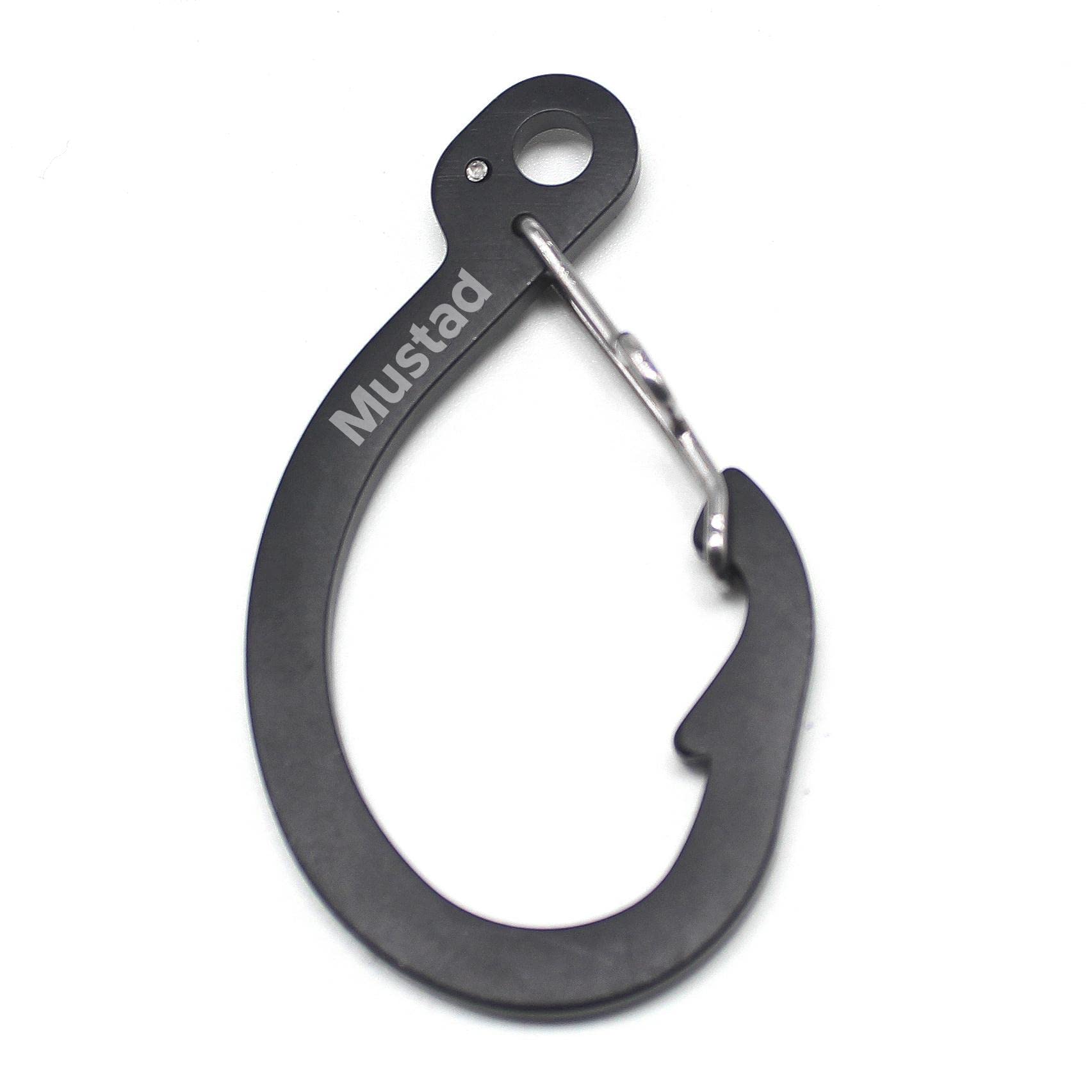 Mustad - Mosquetón ecológico (no para escalada, 48 unidades