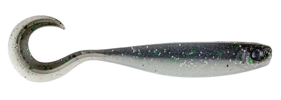 Mustad Mustad Mezashi Cross Curly Tail  3.5"  Anchovy