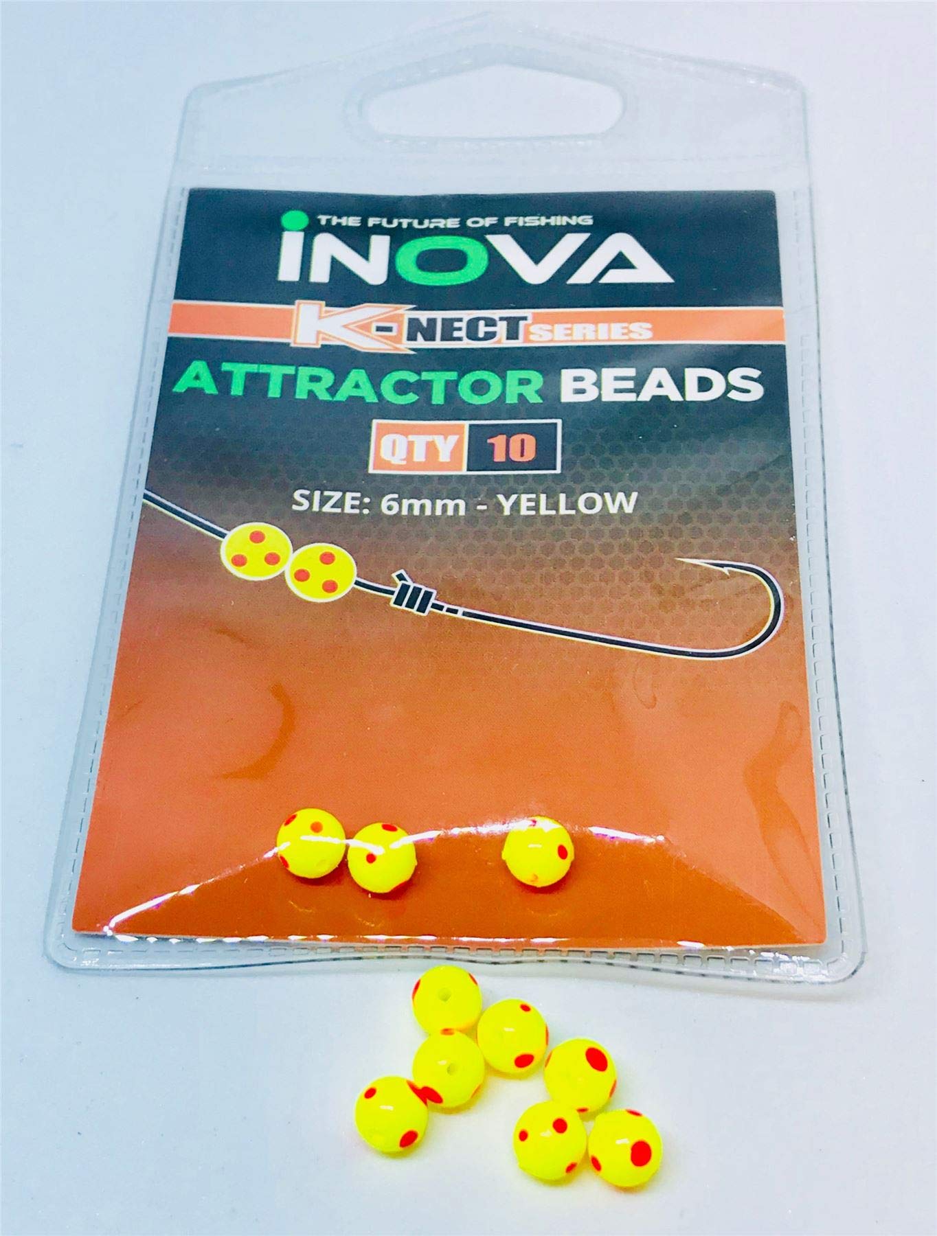 Inova Inova Attractor Beads Yellow 6mm