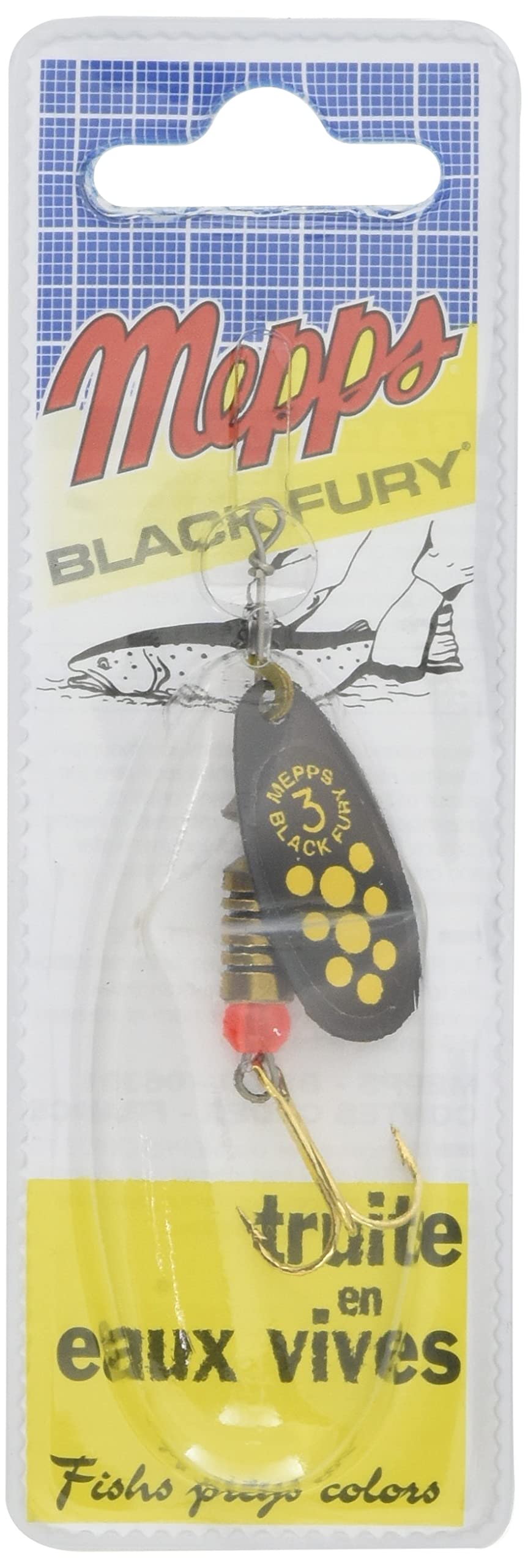 Mepps Mepps Comet BL Fury Yellow Dot SZ3