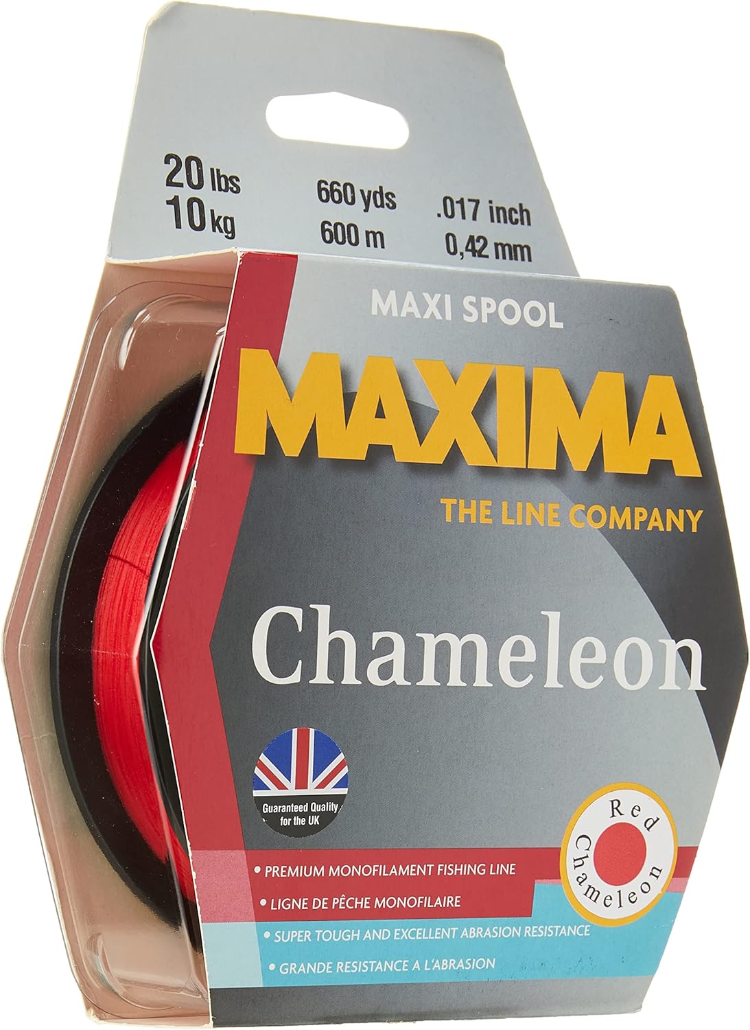 Maxima Maxima Red 600m Bulk Spool 20lb