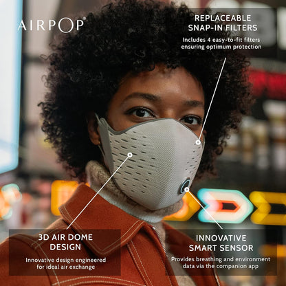 Active+ Smart Mask Black/yellow
