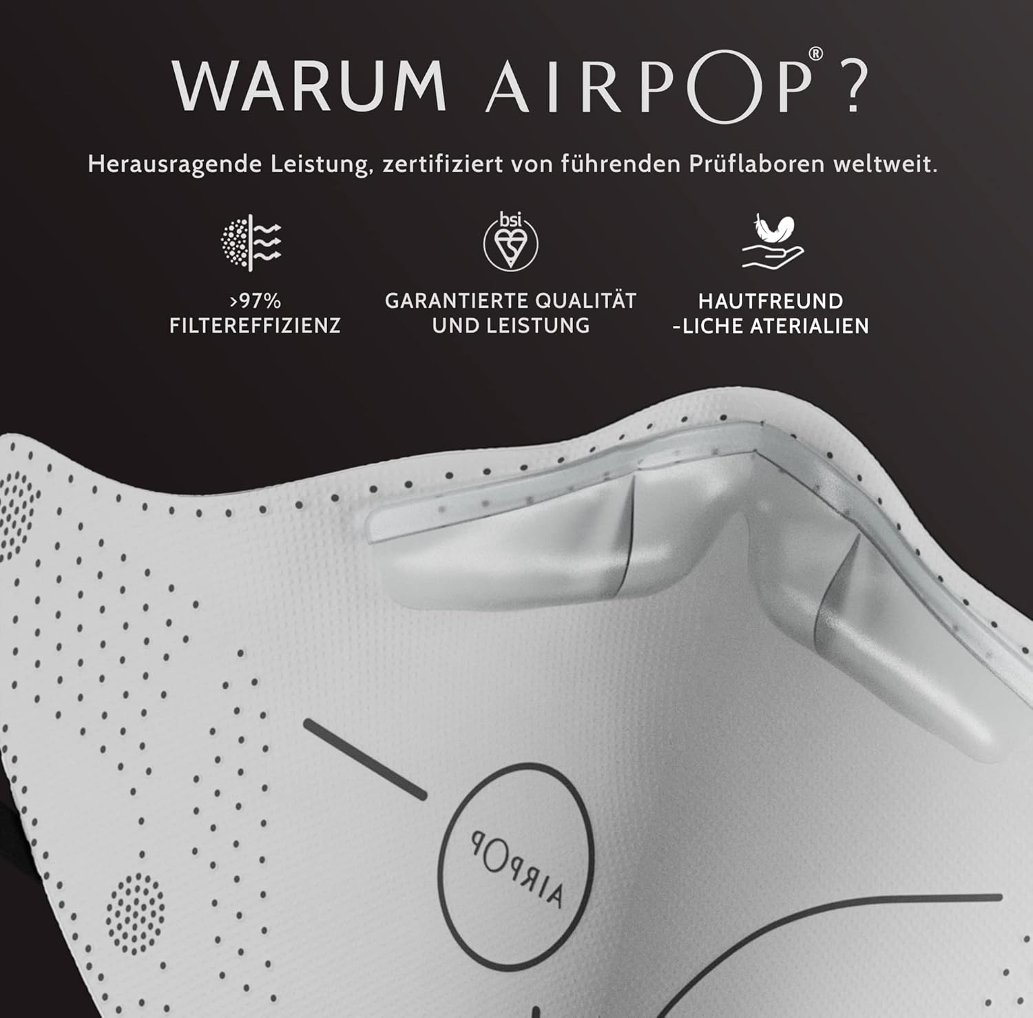 AirPop AirPop Light SE Mask Black 4pcs