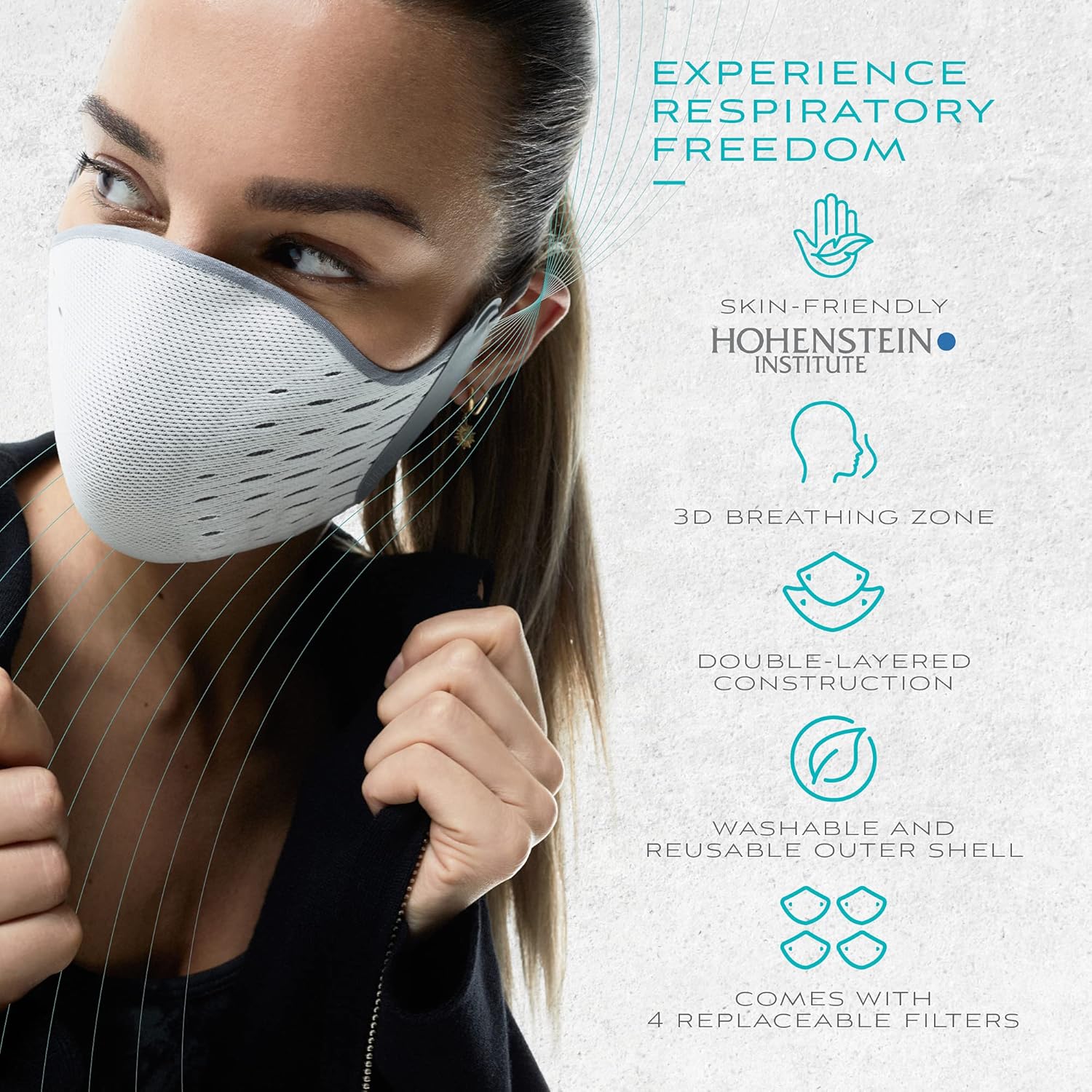 Active Mask White/Grey