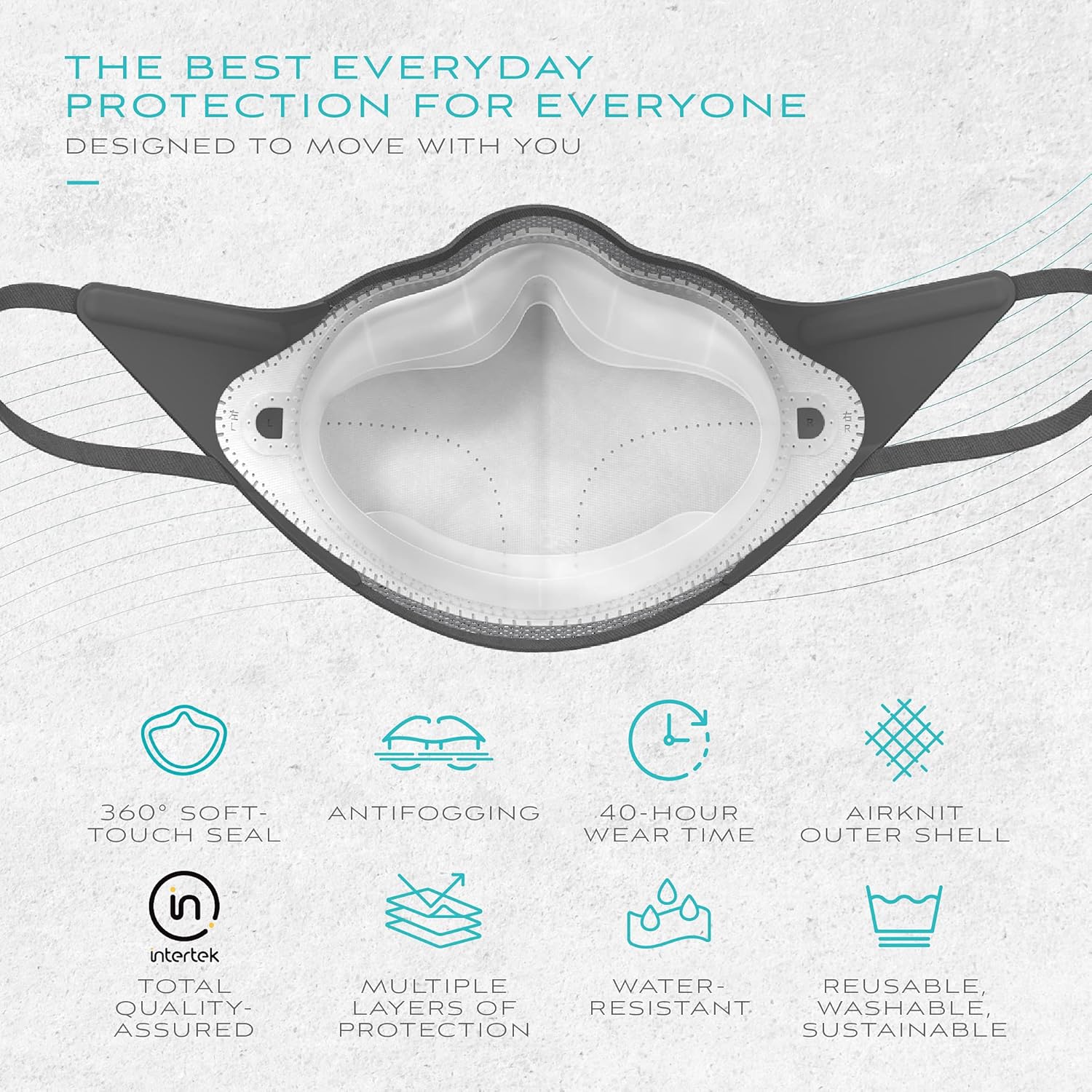 Active Mask White/Grey