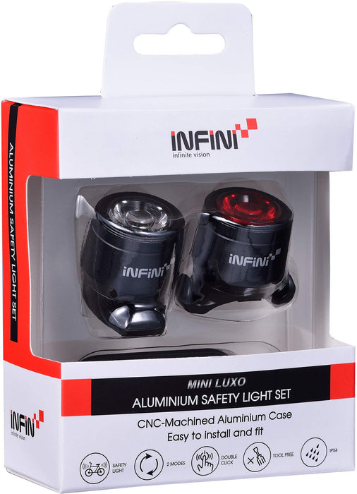 Infini Infini Mini-Luxo USB front and rear lightset, black