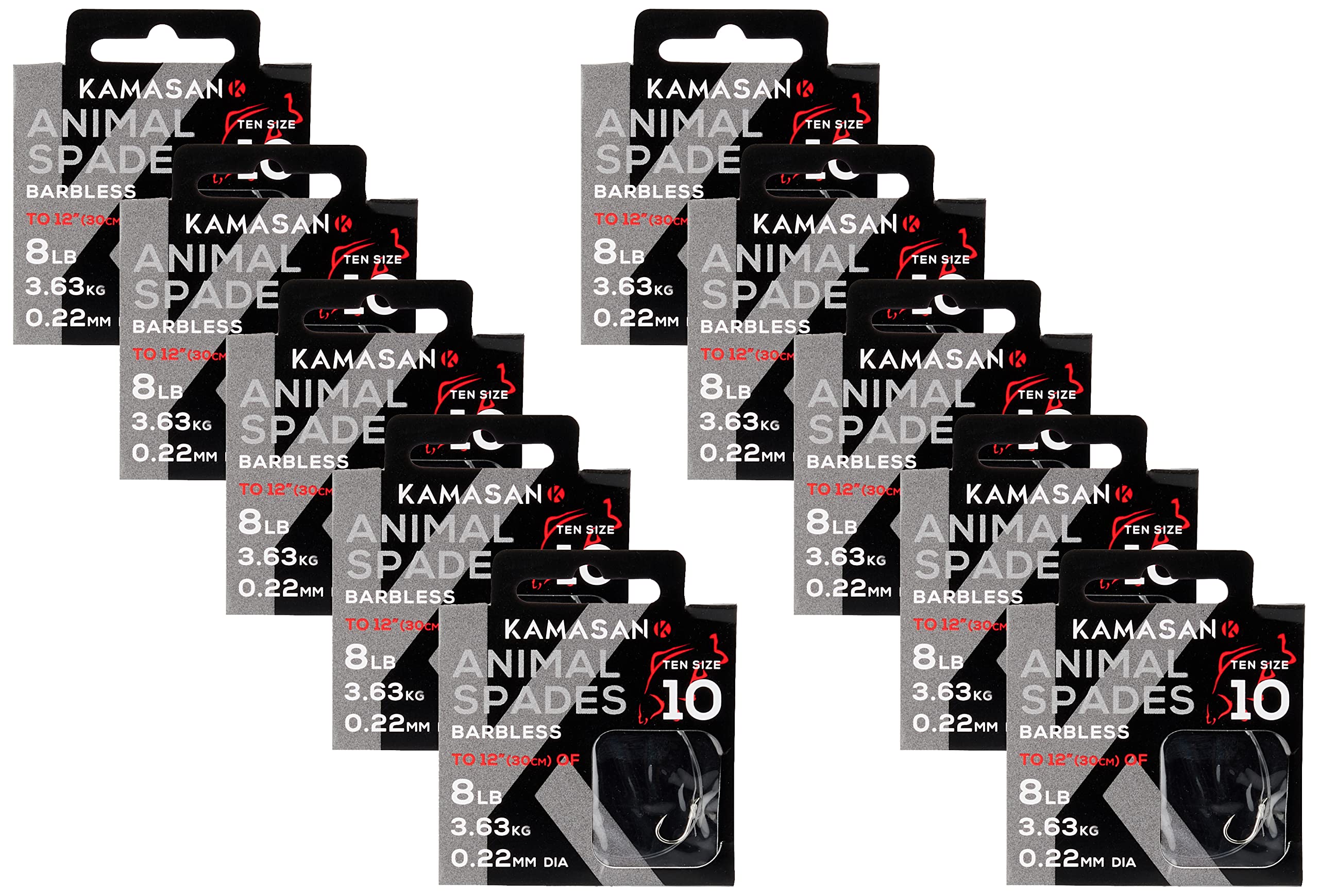 Kamasan Kamasan Animal Barbless Heavy HTN sz10 5lb 10x10pack