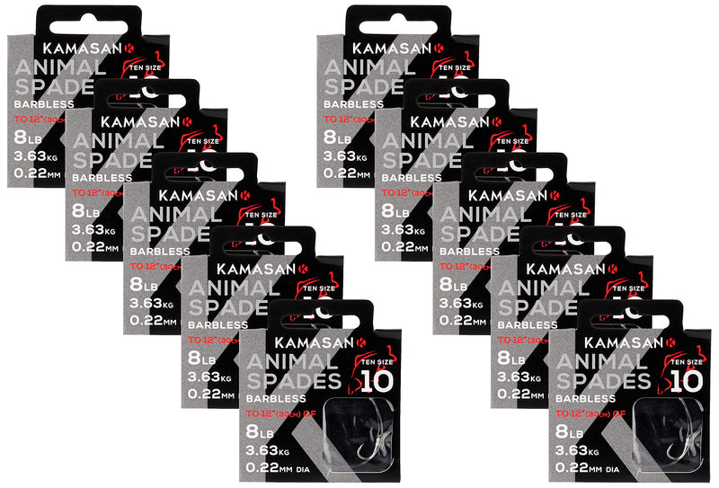 Kamasan Kamasan Animal Barbless Heavy HTN sz10 5lb 10x10pack