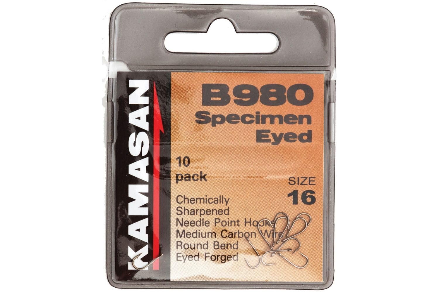 Kamasan Kamasan Eyed Hook B980 sz20 10x20pack