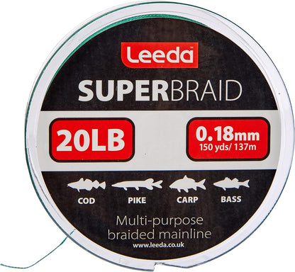 Leeda Leeda Super Braid 20lb  150yds / 137m
