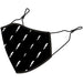 Madison Madison Element reusable face covering, printed lightning bolts black