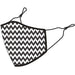 Madison Madison Element reusable face covering, printed zig zag black / white