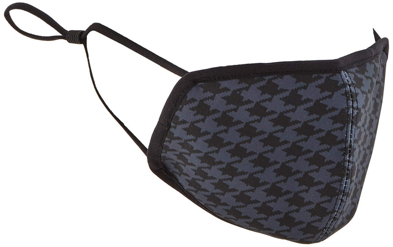 Madison Madison 3D reusable face covering, printed houndstooth black / grey