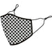 Madison Madison 3D reusable face covering, printed polkadot grey / black
