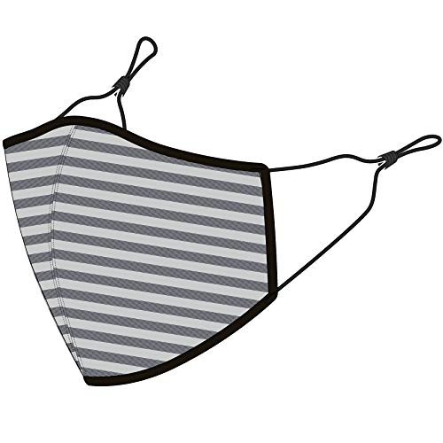 Madison Madison 3D reusable face covering, printed stripe navy / grey
