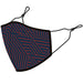 Madison Madison 3D reusable face covering, printed zig camo navy / burgundy