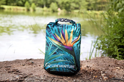 Lifeventure Waterproof Print Dry Bags 5, 10 or 25 Litre Dry Sacks Waterproof Bags for Kayaking Rafting Boating Hiking Camping Travel Fishing Sea Swimming Paddleboarding Boat Dry Bags