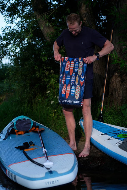 Lifeventure Waterproof Print Dry Bags 5, 10 or 25 Litre Dry Sacks Waterproof Bags for Kayaking Rafting Boating Hiking Camping Travel Fishing Sea Swimming Paddleboarding Boat Dry Bags